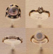 Mourning Rings from the British Museum, 1729-80. Image courtesy of Kotomi Yamamura.